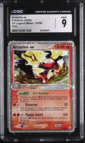 Cgc mint arcanine 83 - 9, 83/92