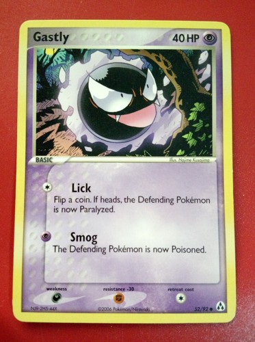 Pokemon card gastly legend - card,