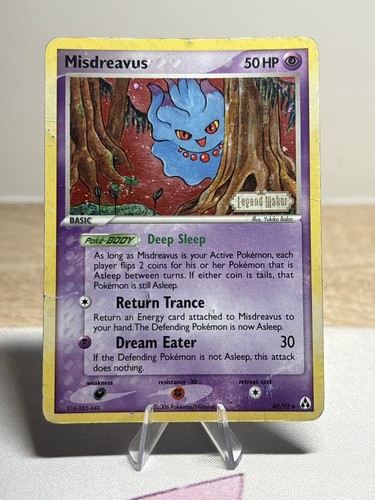 Carta pokemon misdreavus 92 - misdreavus, 40/92