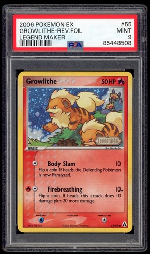 2006 psa mint growlithe - 9,
