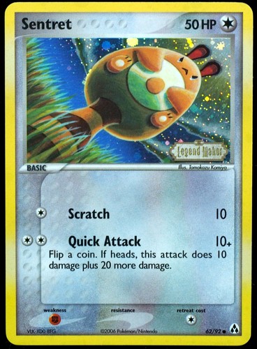 Carta pokemon sentret 92 - carta,