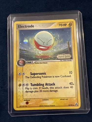 Carta pokemon elettrodo - carta,