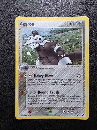 Aggron rara holo ex - 2/92,