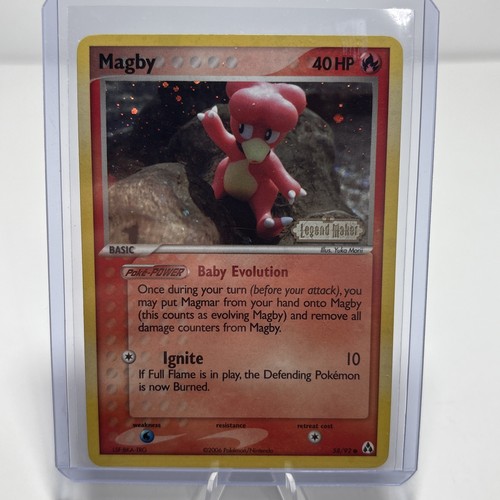 Carta pokemon magby - carta,