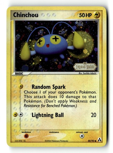 Pokemon card chinchou - pokemon,