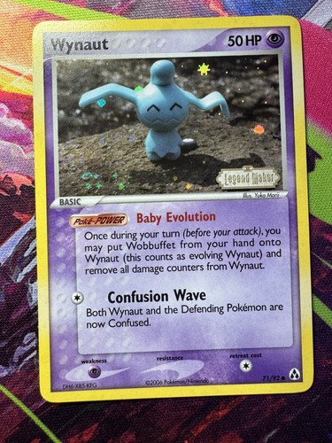 Carta pokemon wynaut - pokemon, 71/92