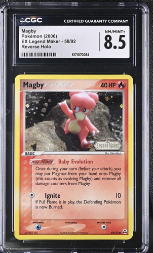Cgc magby 92 ex legend - 8.5,