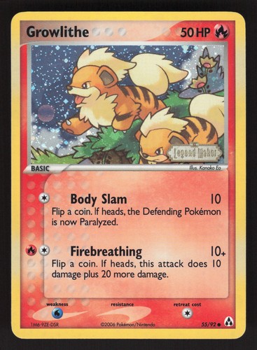Growlithe reverse holo - reverse,