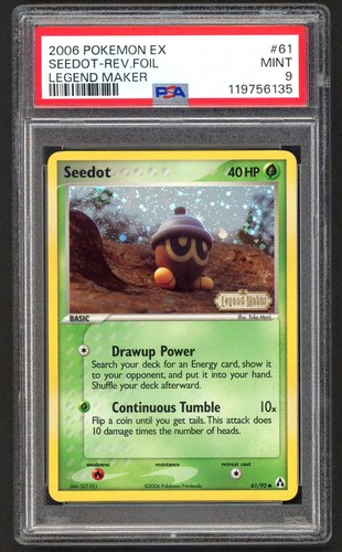 Pokemon card psa 9 seedot - card,