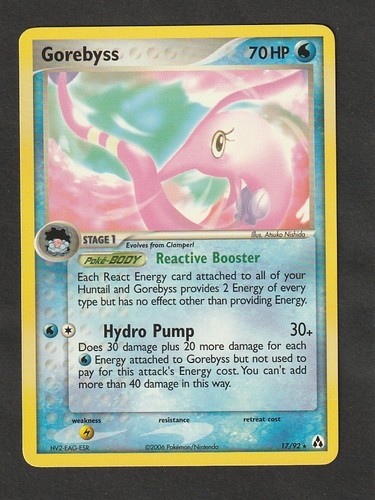 Gorebyss pokemon card - gorebyss,