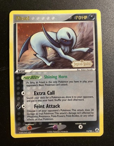 Pokemon card absol - card-absol, -holo-ex