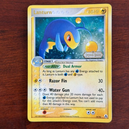Carta pokemon lanturn 92 - pokemon, 19/92