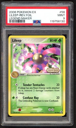 Pokemon card psa 9 lileep - card,
