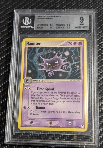 Carta pokemon haunter ex - carta,