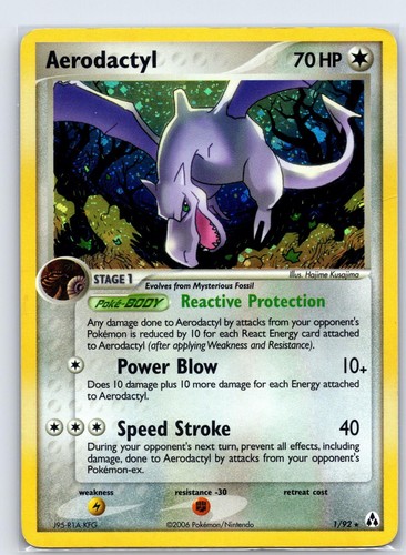 Aerodactyl holo rare - 1/92,