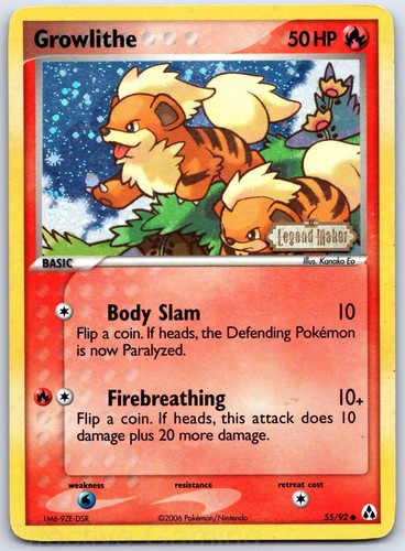 Growlithe common legend - growlithe, 55/92