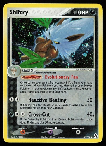 Carta pokemon shiftry 92 - carta,